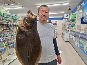 ショアラバで釣ったヒラメ